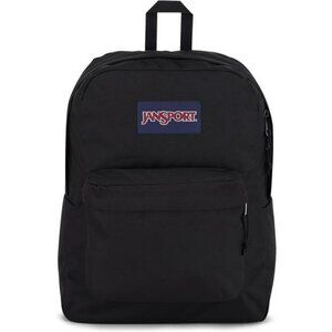 JanSport SuperBreak Backpack Black Lightweight Durable School Travel Bookbag